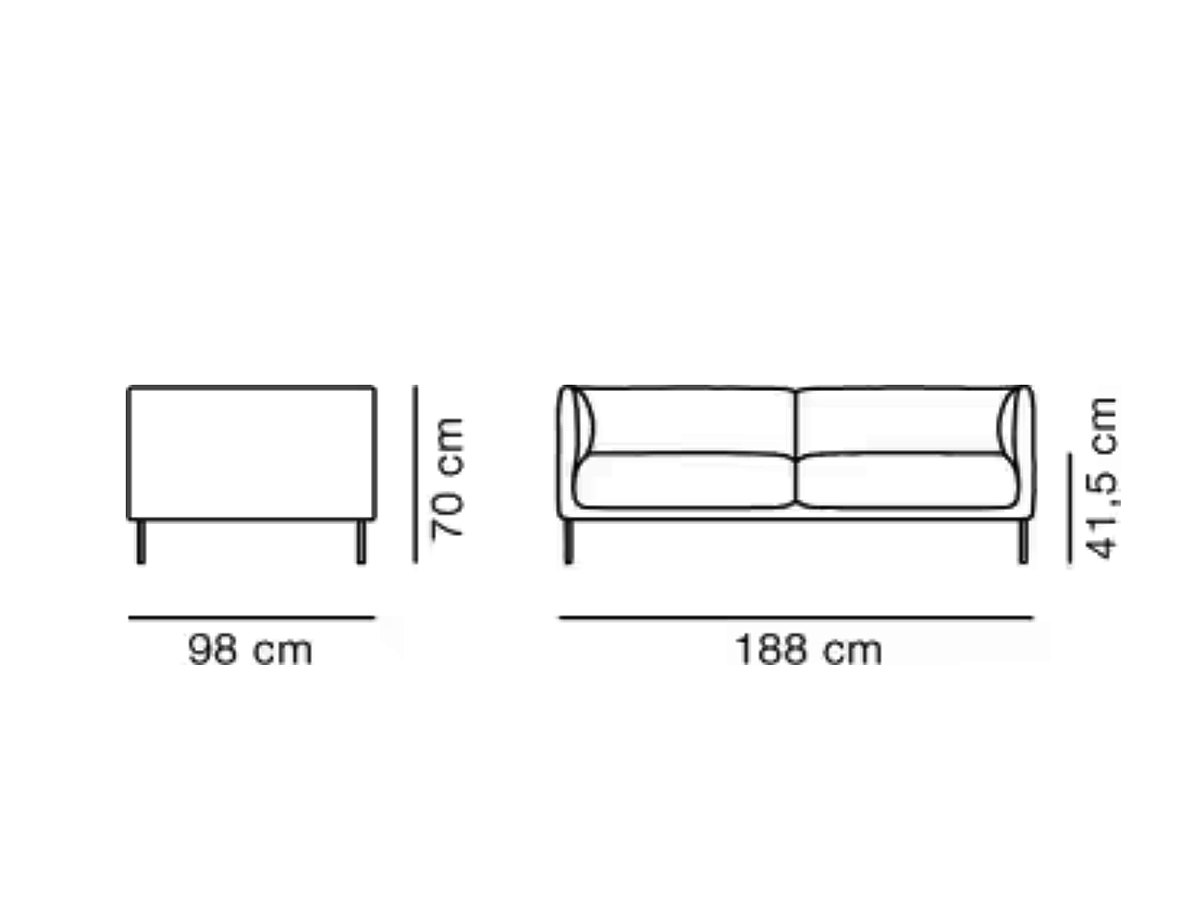 Fredericia Konami Sofa 2 Seater