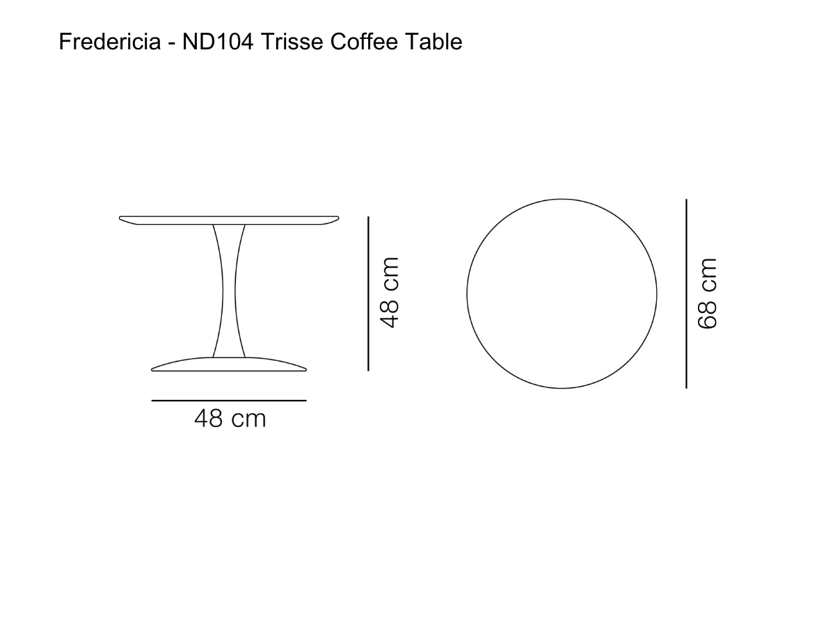 Fredericia Nd104 Trisse Coffee Table