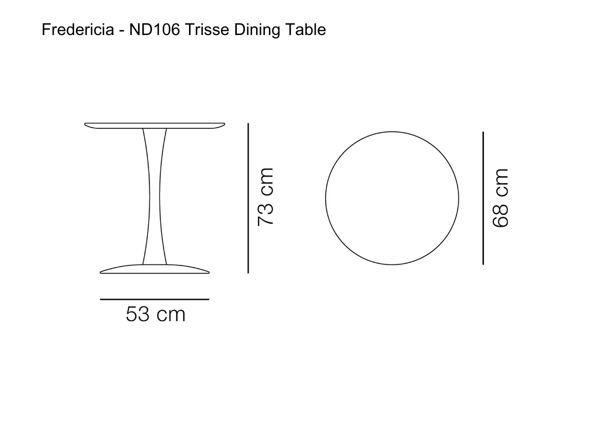 Fredericia Nd106 Trisse Dining Table