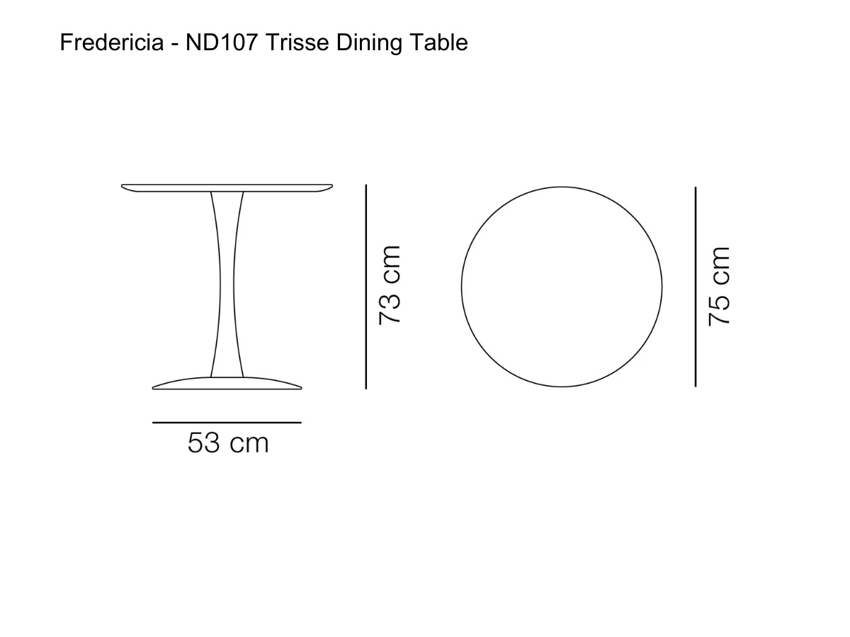 Fredericia Nd107 Trisse Dining Table