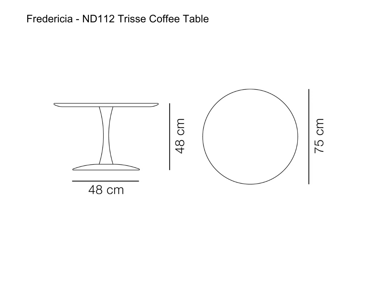 Fredericia Nd112 Trisse Coffee Table