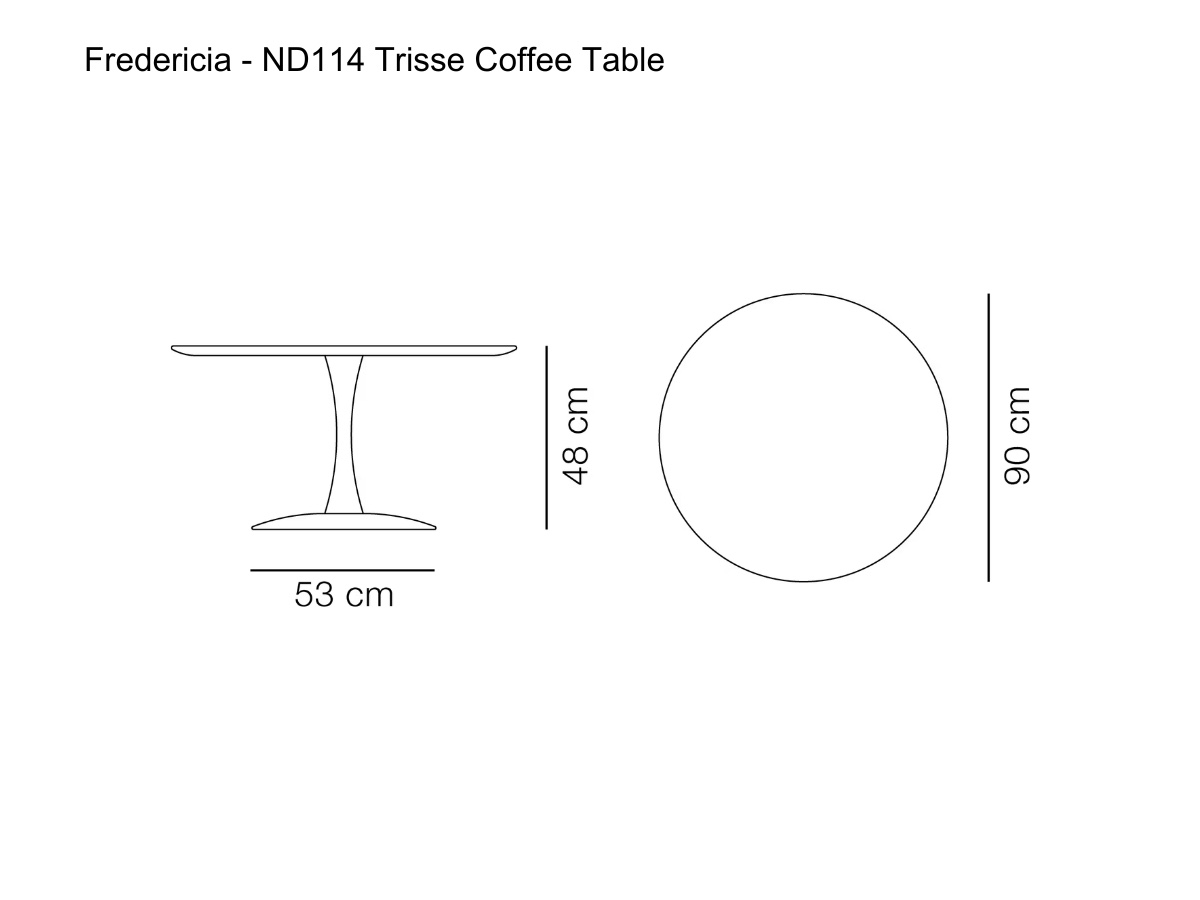 Fredericia Nd114 Trisse Coffee Table