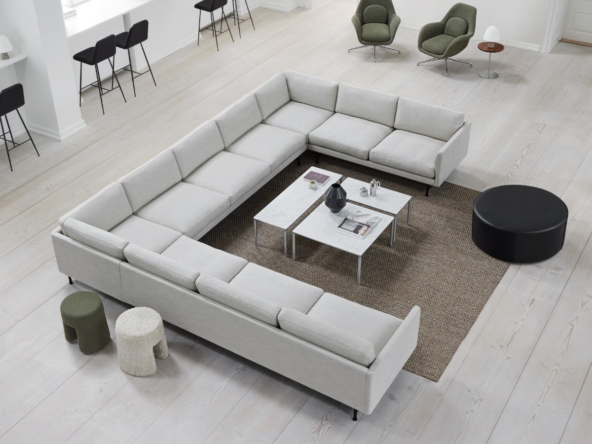 Fredericia Piloti Alu Coffee Table 120x39 Cm