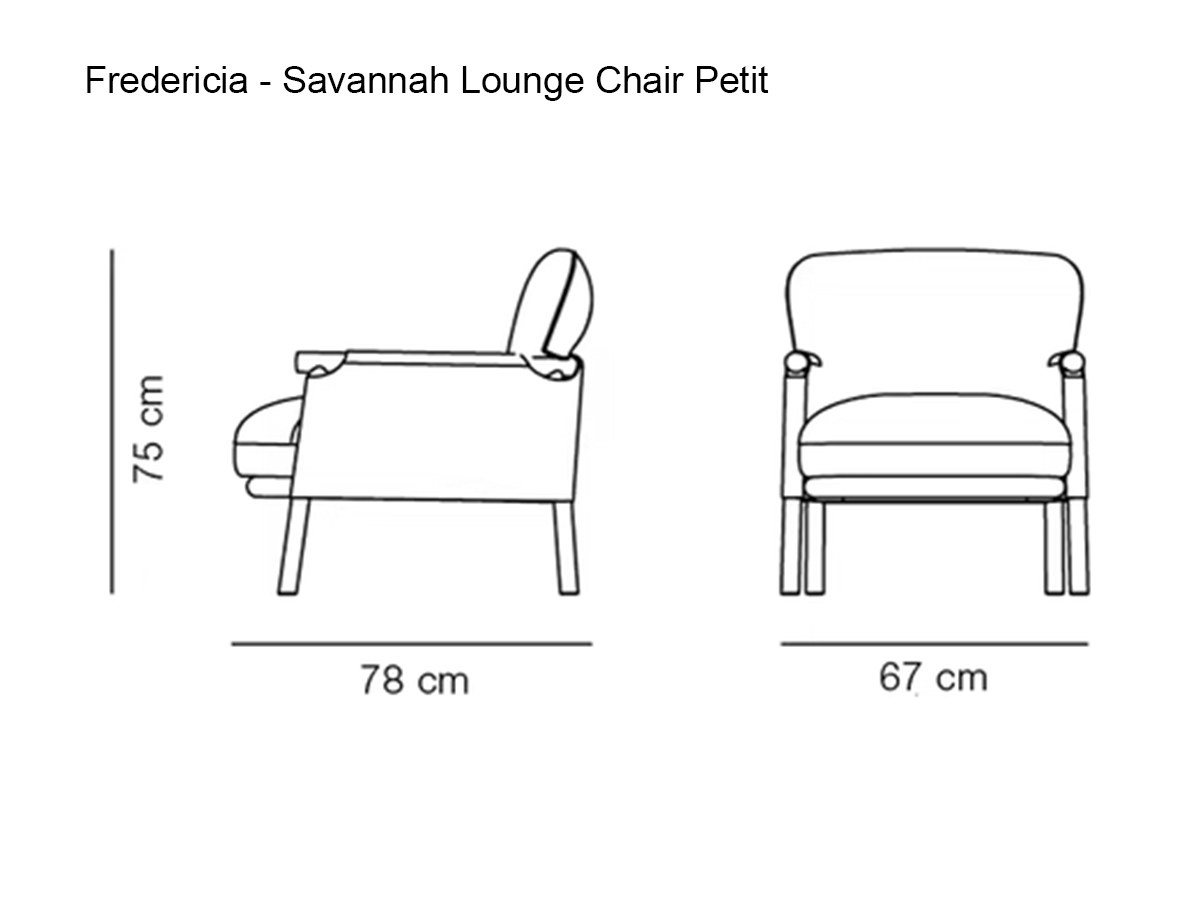 Fredericia Savannah Lounge Chair Petit