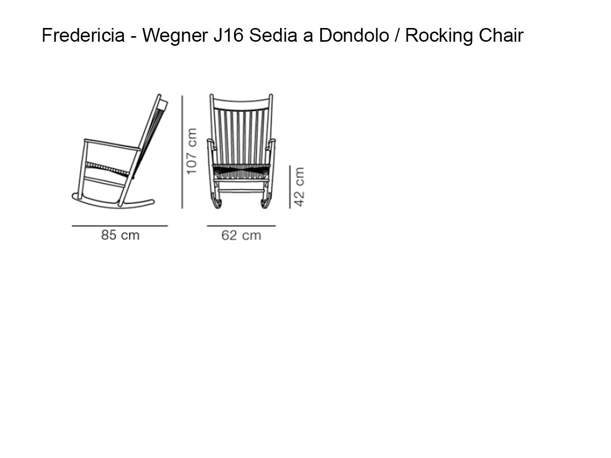 Fredericia Wegner J16 Rocking Chair