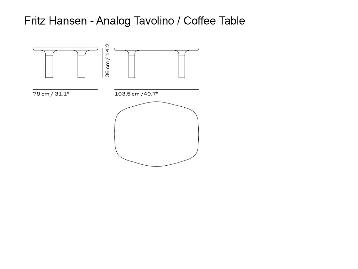 Fritz Hansen Analog Coffee Table