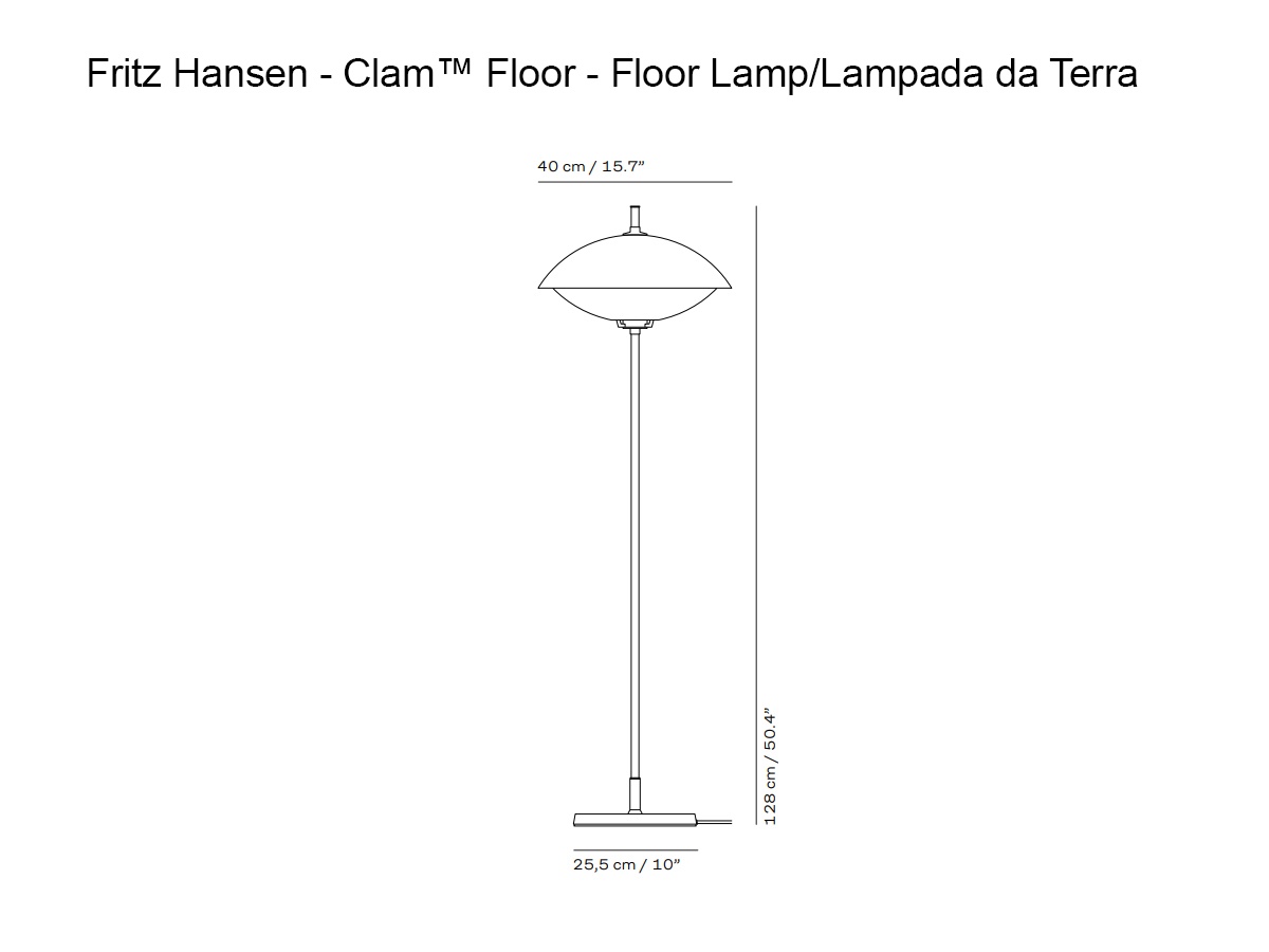 Fritz Hansen Clamtm Floor Lamp