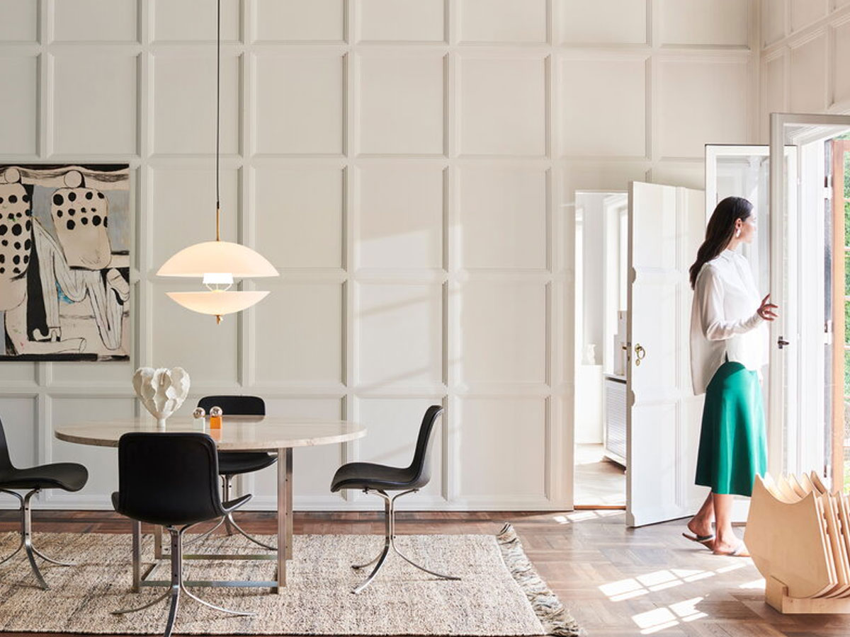 Fritz Hansen Clamtm Suspension Lamp D44 Opalbrass