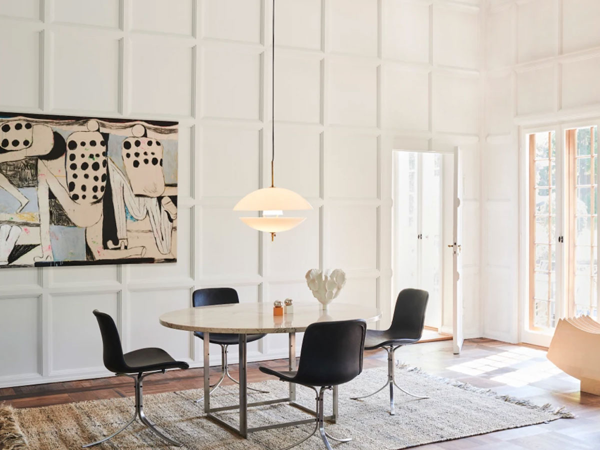 Fritz Hansen Clamtm Suspension Lamp D44 Opalbrass