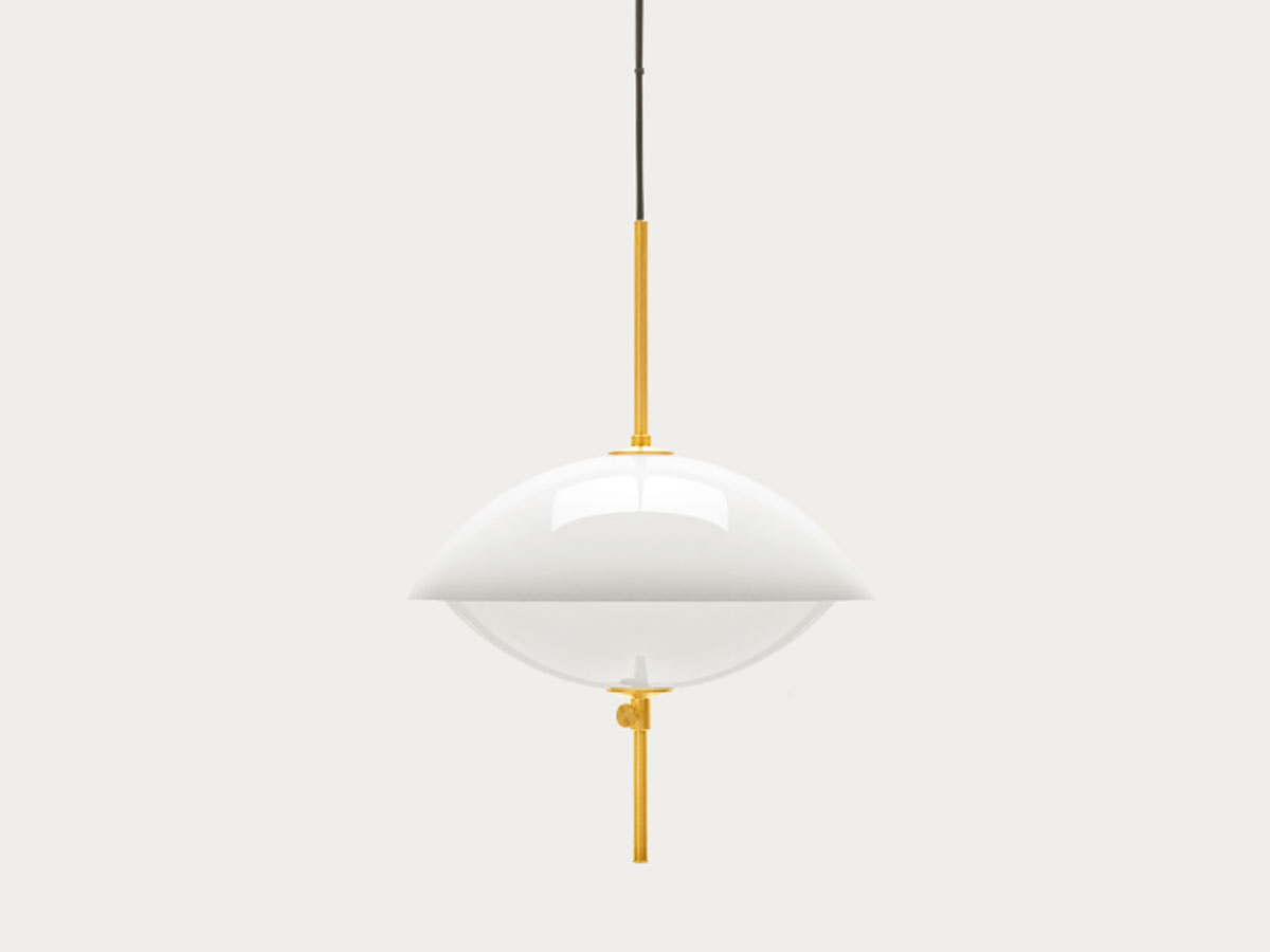 Fritz Hansen Clamtm Suspension Lamp D44 Opalbrass