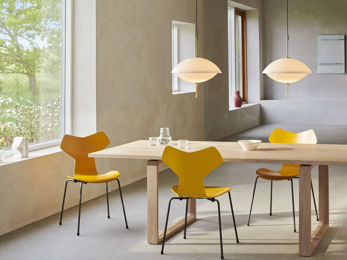 Fritz Hansen Clamtm Suspension Lamp D55 Biancoottone
