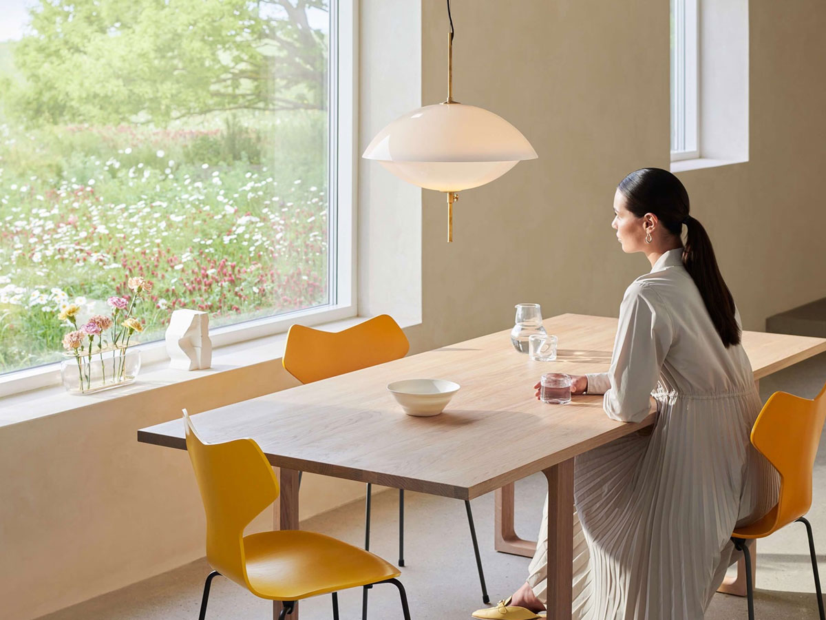 Fritz Hansen Clamtm Suspension Lamp D55 Biancoottone