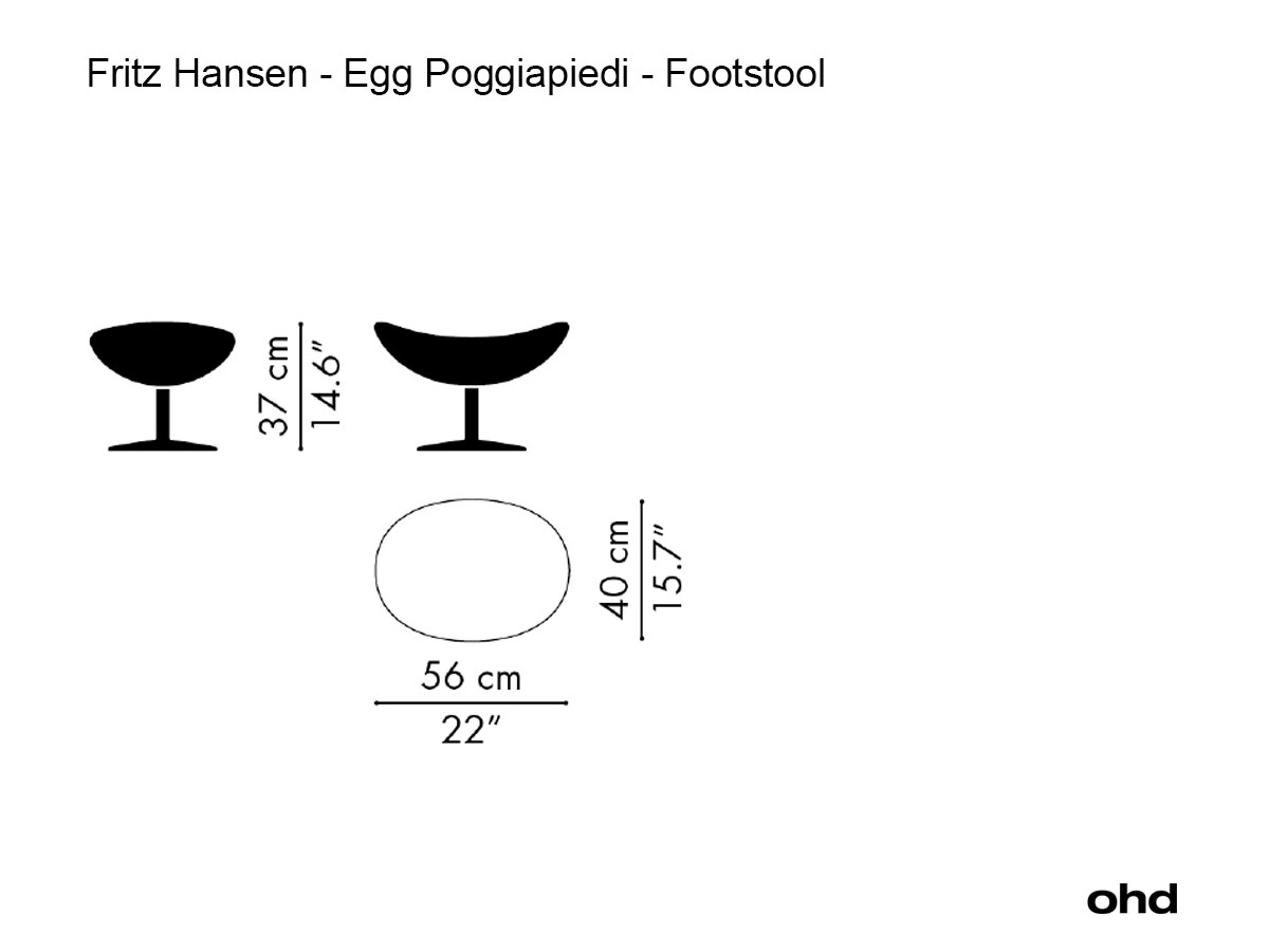 Fritz Hansen Egg Footstool