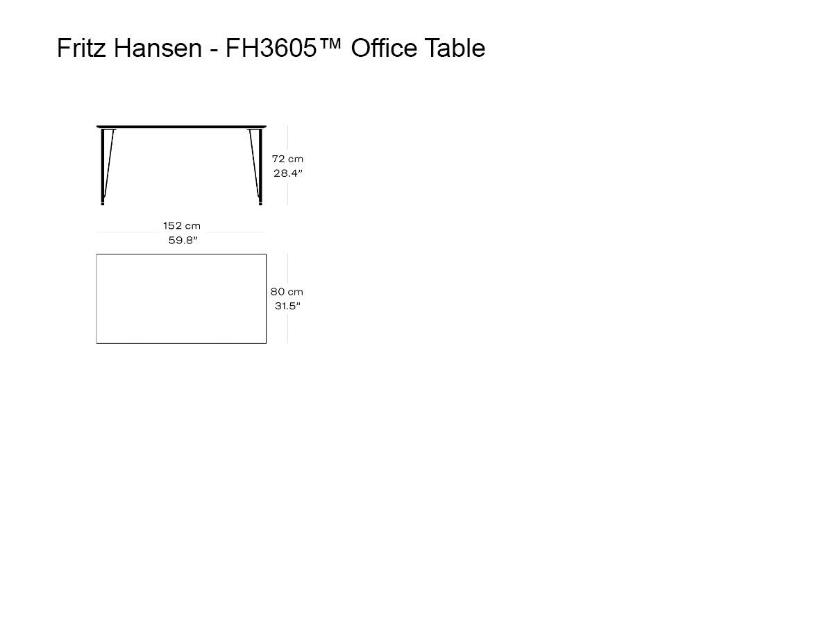 Fritz Hansen Fh3605tm Office Table
