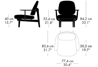 Fritz Hansen Fred Lounge Chair