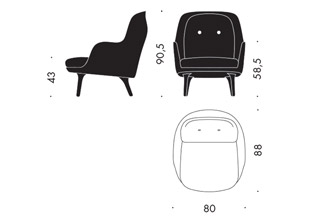 Fritz Hansen Fritm Chair Jh5