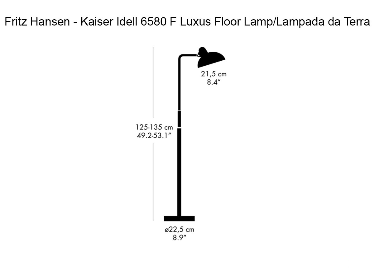 Fritz Hansen Kaiser Idell 6580 F Luxus Floor Lamp
