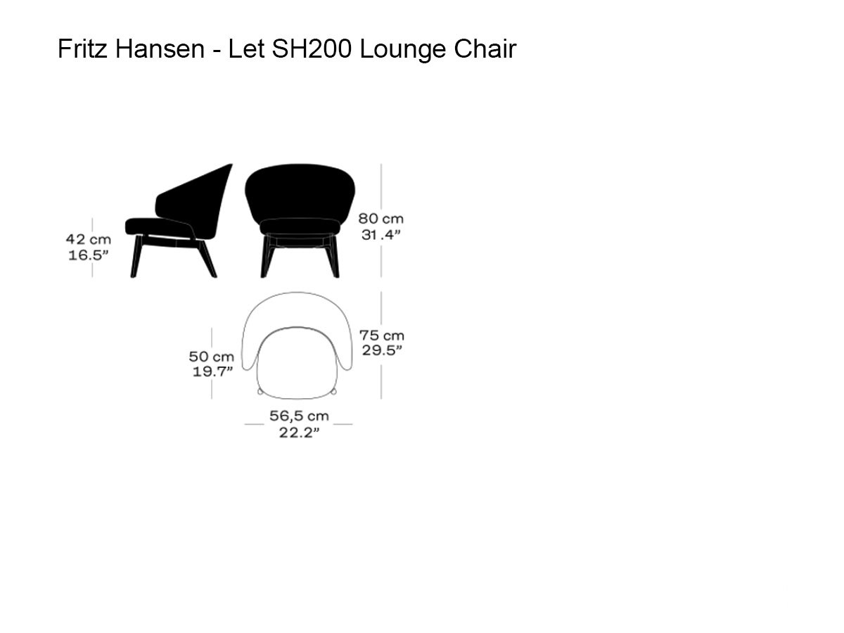 Fritz Hansen Let Sh200 Lounge Chair