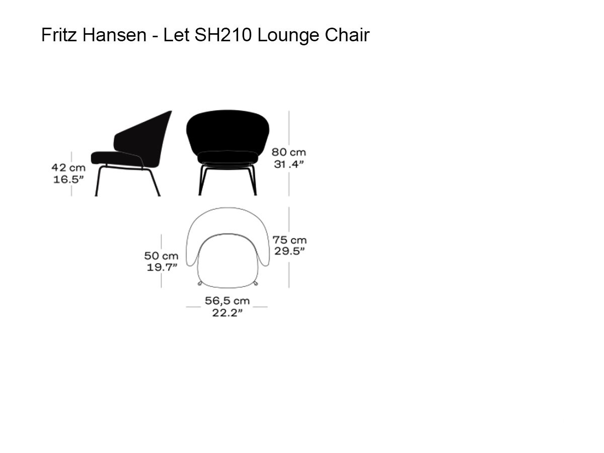 Fritz Hansen Let Sh210 Lounge Chair