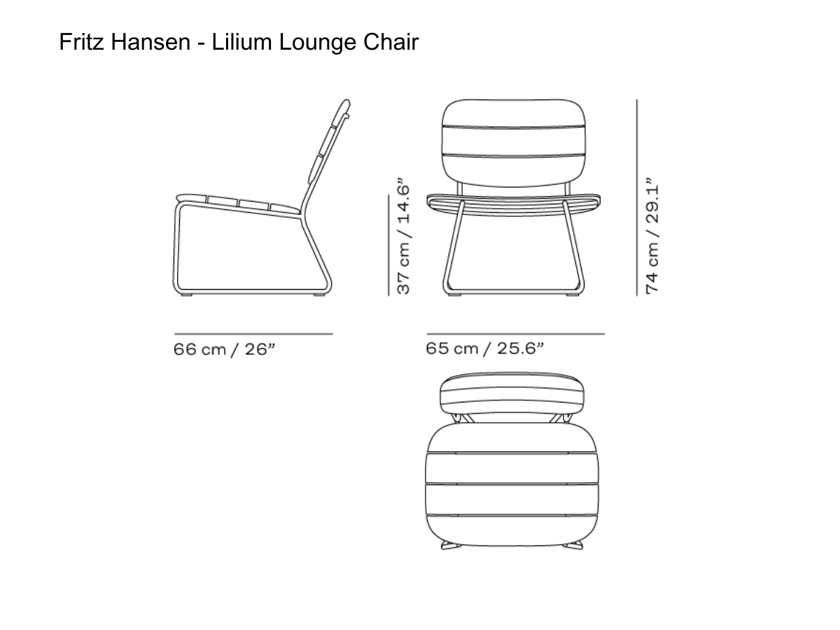 Fritz Hansen Lilium Lounge Chair