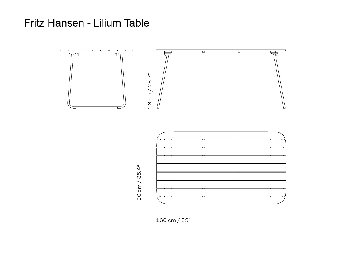 Fritz Hansen Lilium Table