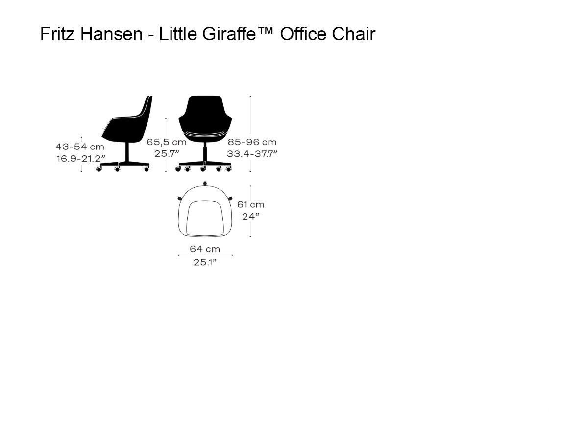 Fritz Hansen Little Giraffetm 3211 Office Chair