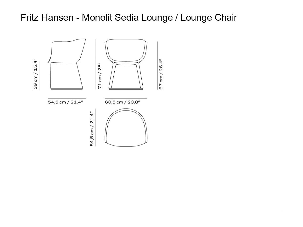 Fritz Hansen Monolittm Lounge Chair