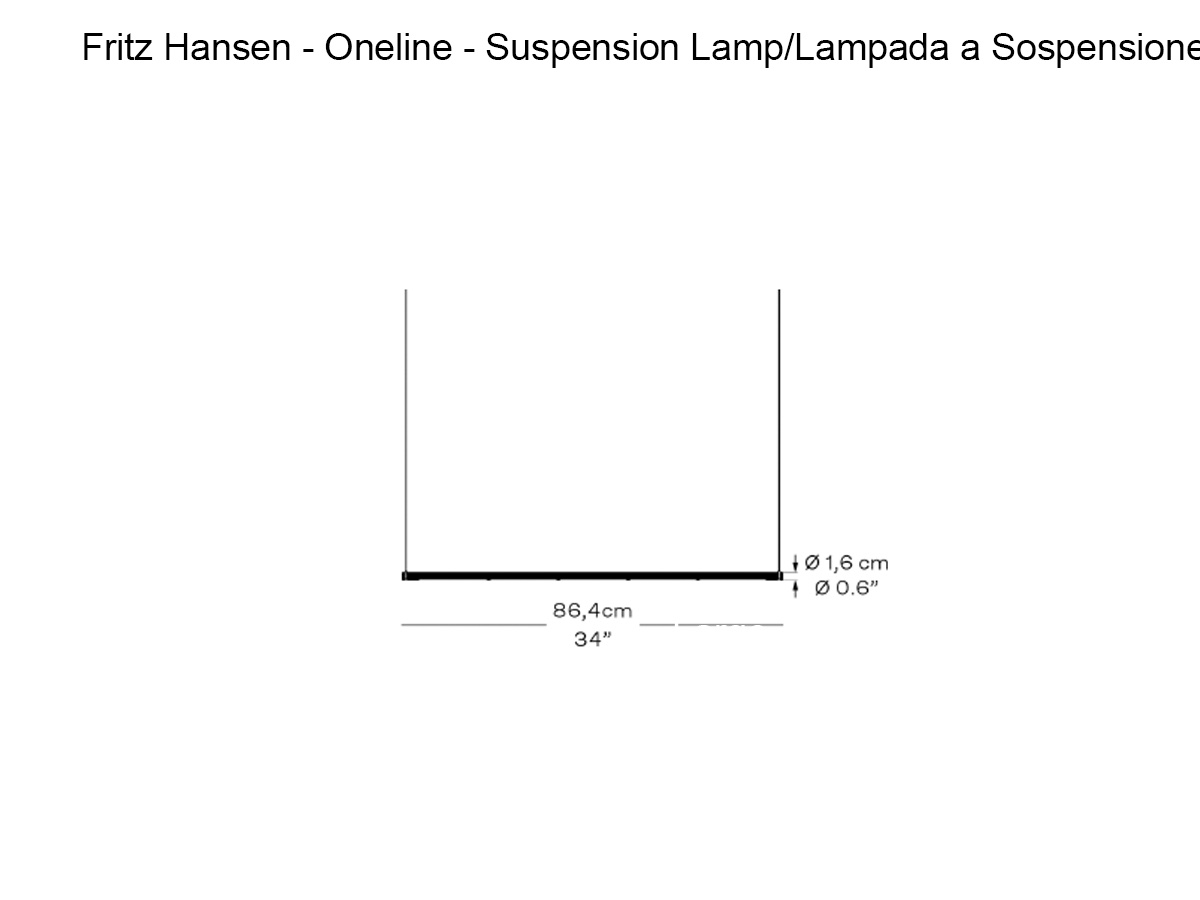 Подвесной светильник Fritz Hansen Oneline