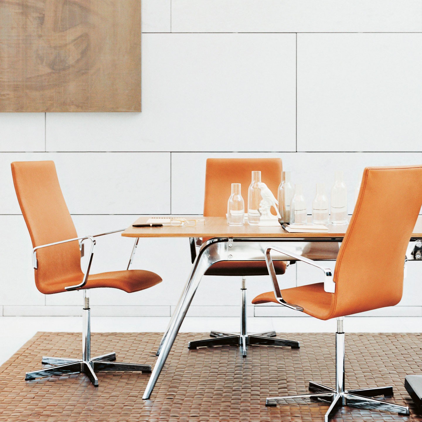 Fritz Hansen Oxford Office Armchair Medium Back With Armrests