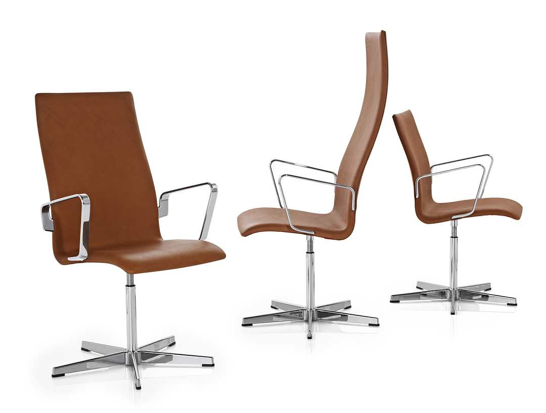 Fritz Hansen Oxford Office Armchair Medium Back With Armrests
