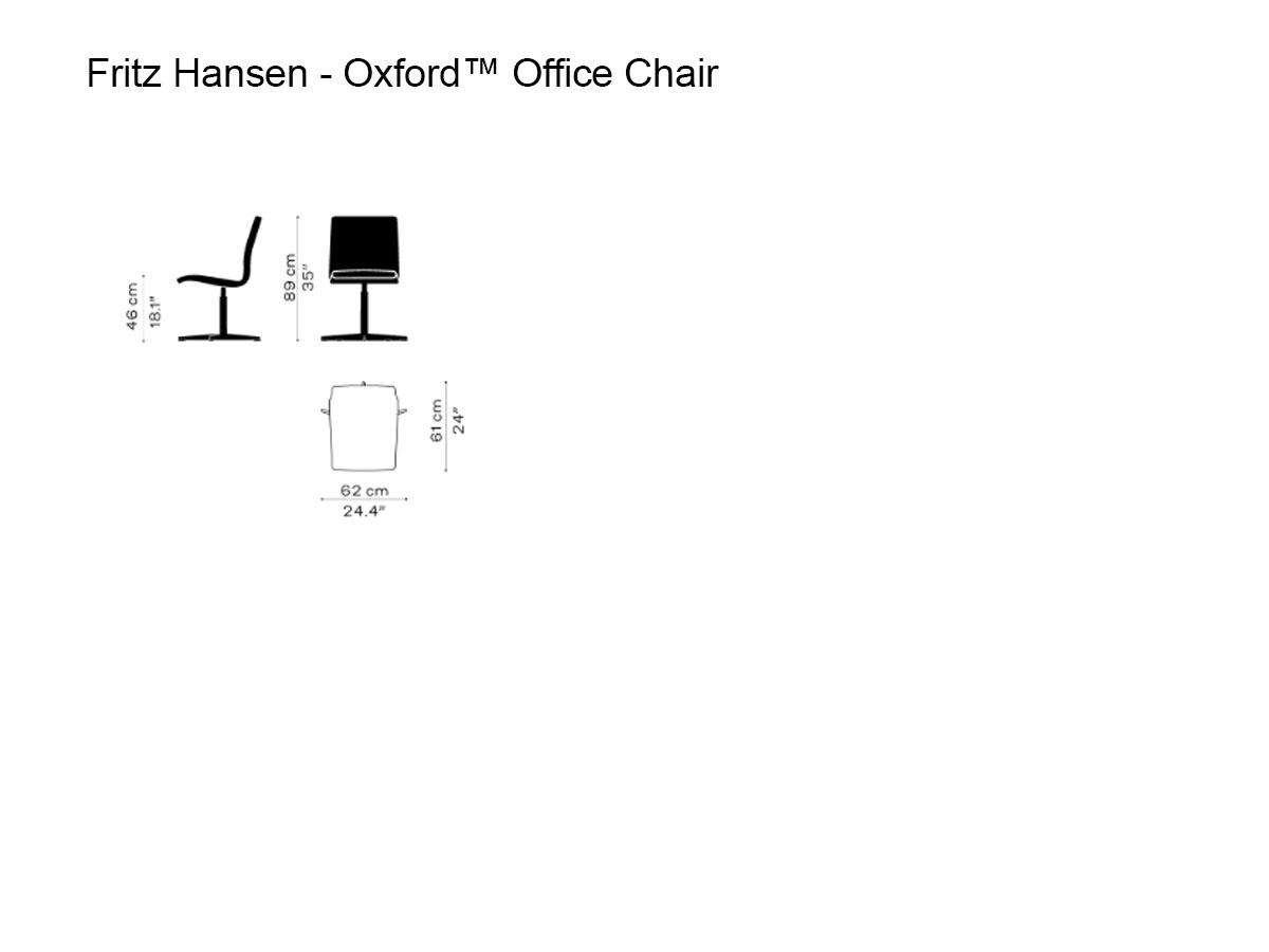 Fritz Hansen Oxfordtm 3171t Office Chair