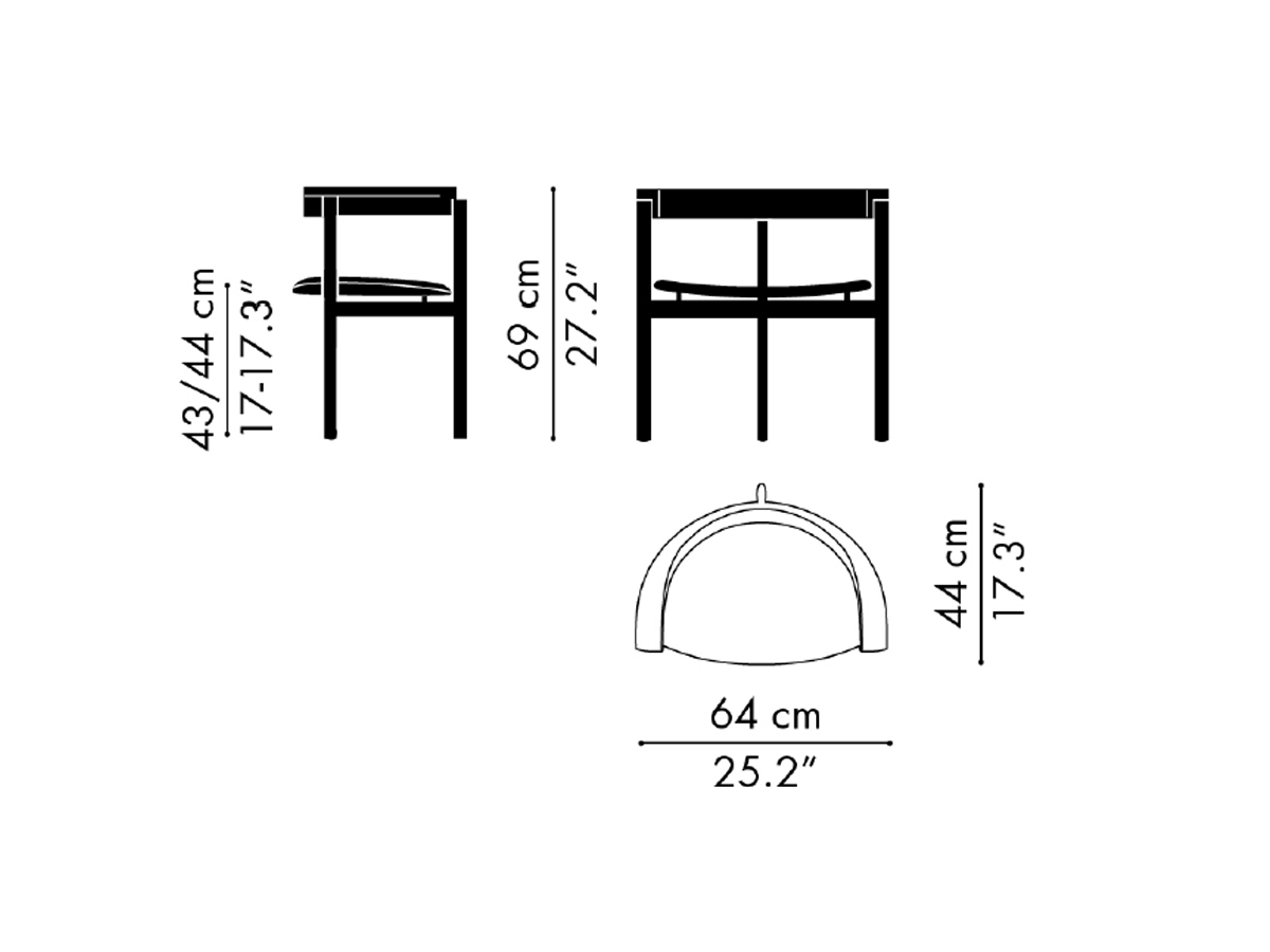 Fritz Hansen Pk11 Chair
