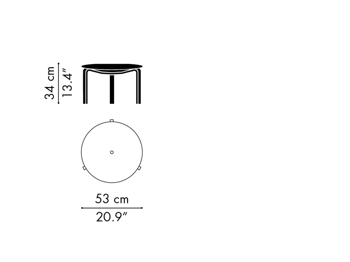 Fritz Hansen Pk33 Stool