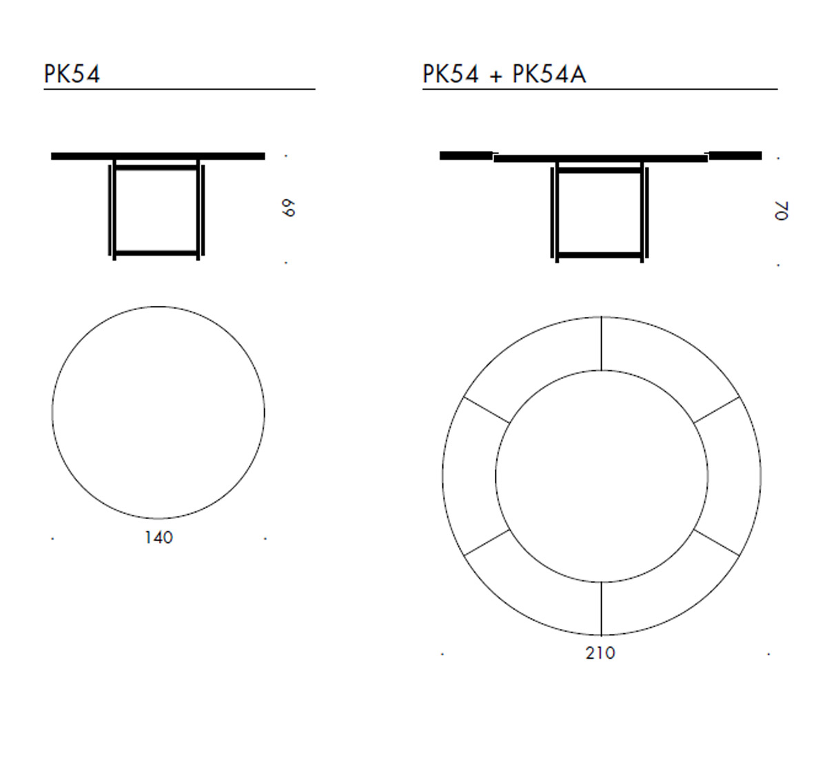 Fritz Hansen Pk54 Table