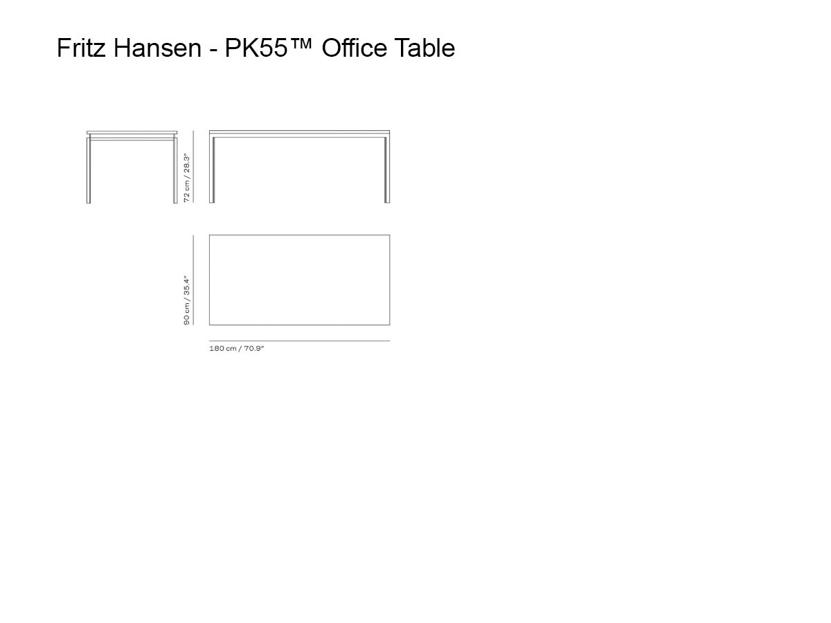 Fritz Hansen Pk55tm Office Table