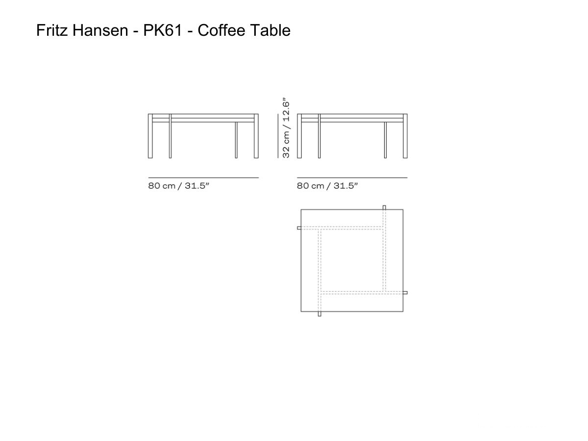 Fritz Hansen Pk61 Coffee Table