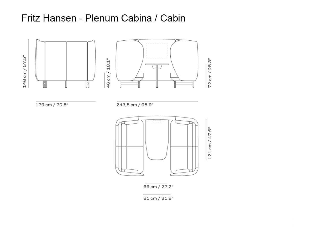 Fritz Hansen Plenumtm Cabin