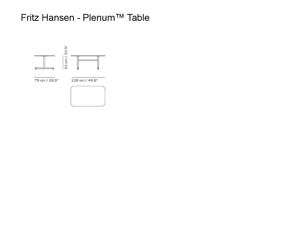 Fritz Hansen Plenumtm Jh75 Office Table