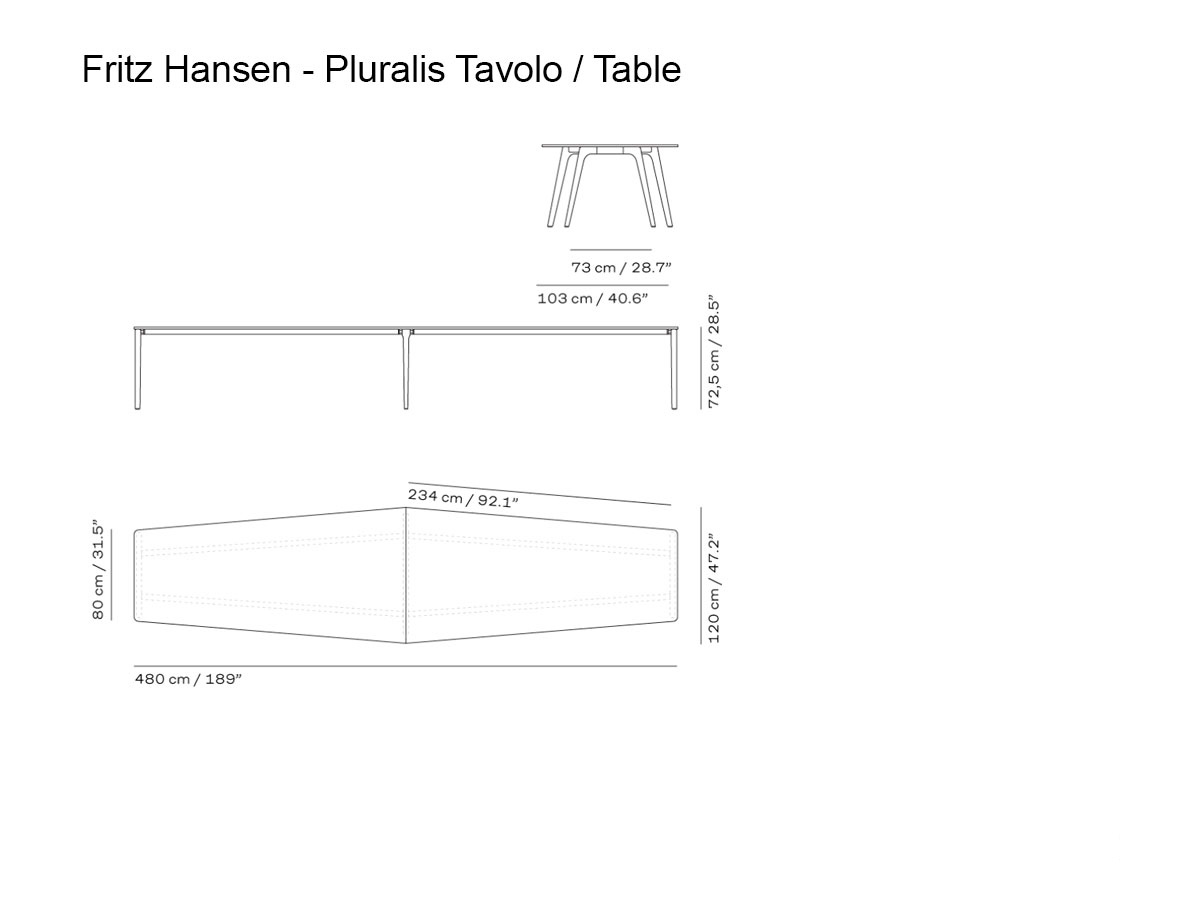 Fritz Hansen Pluralis Table Of Riunione Ks439