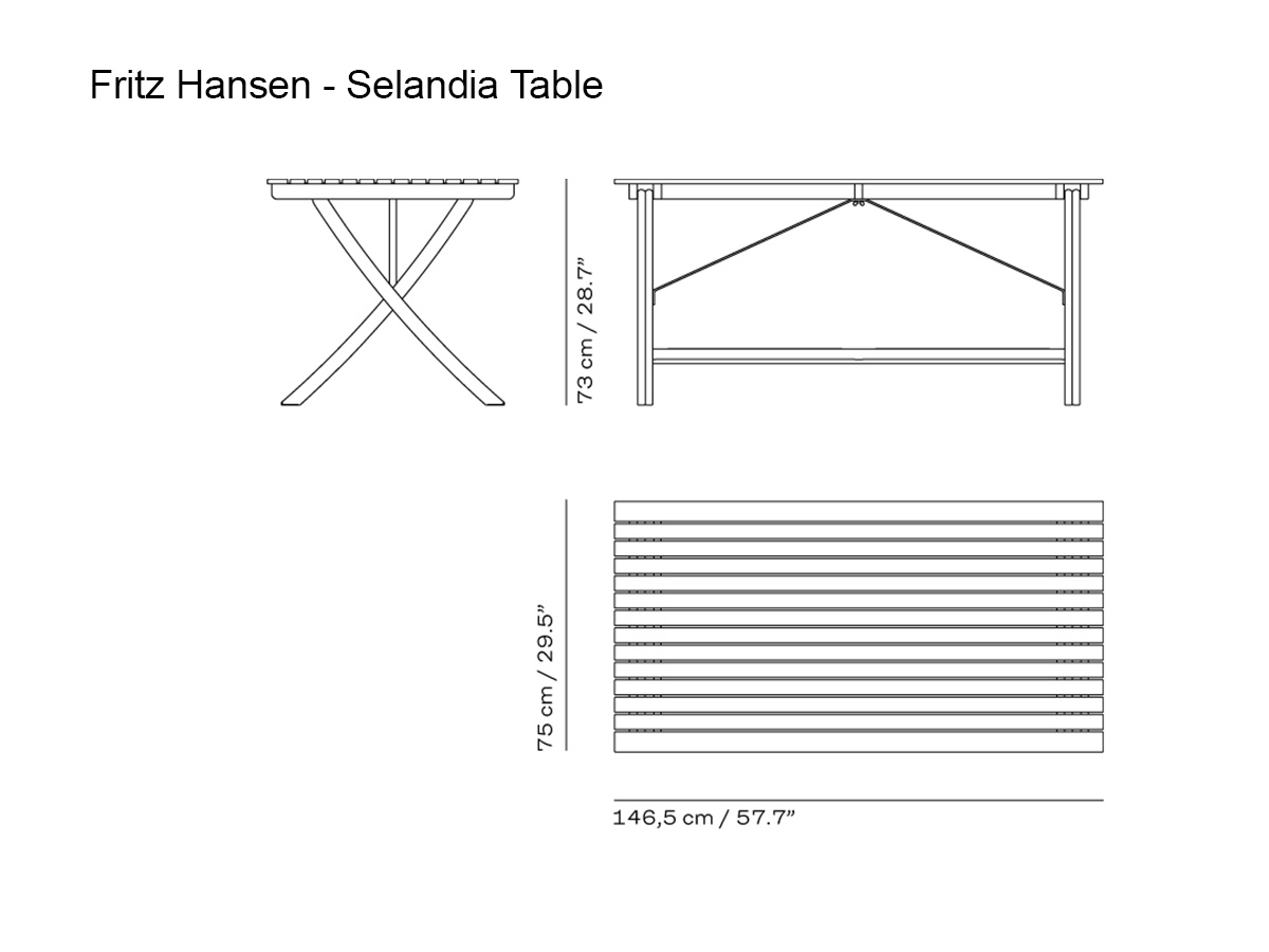 Fritz Hansen Selandia Table