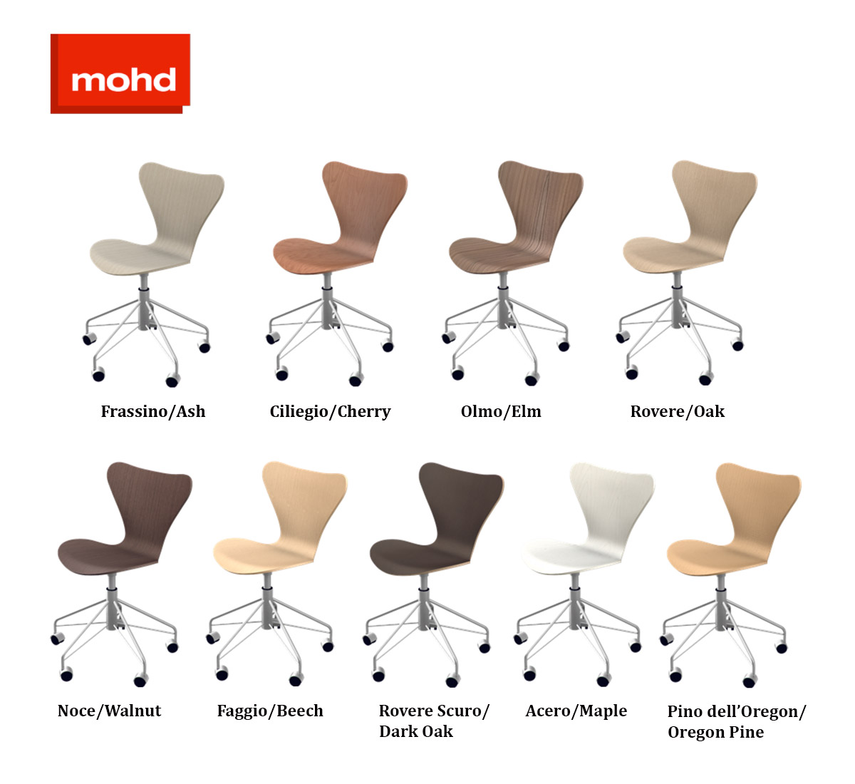 Fritz Hansen Series 7 Swivel Chair