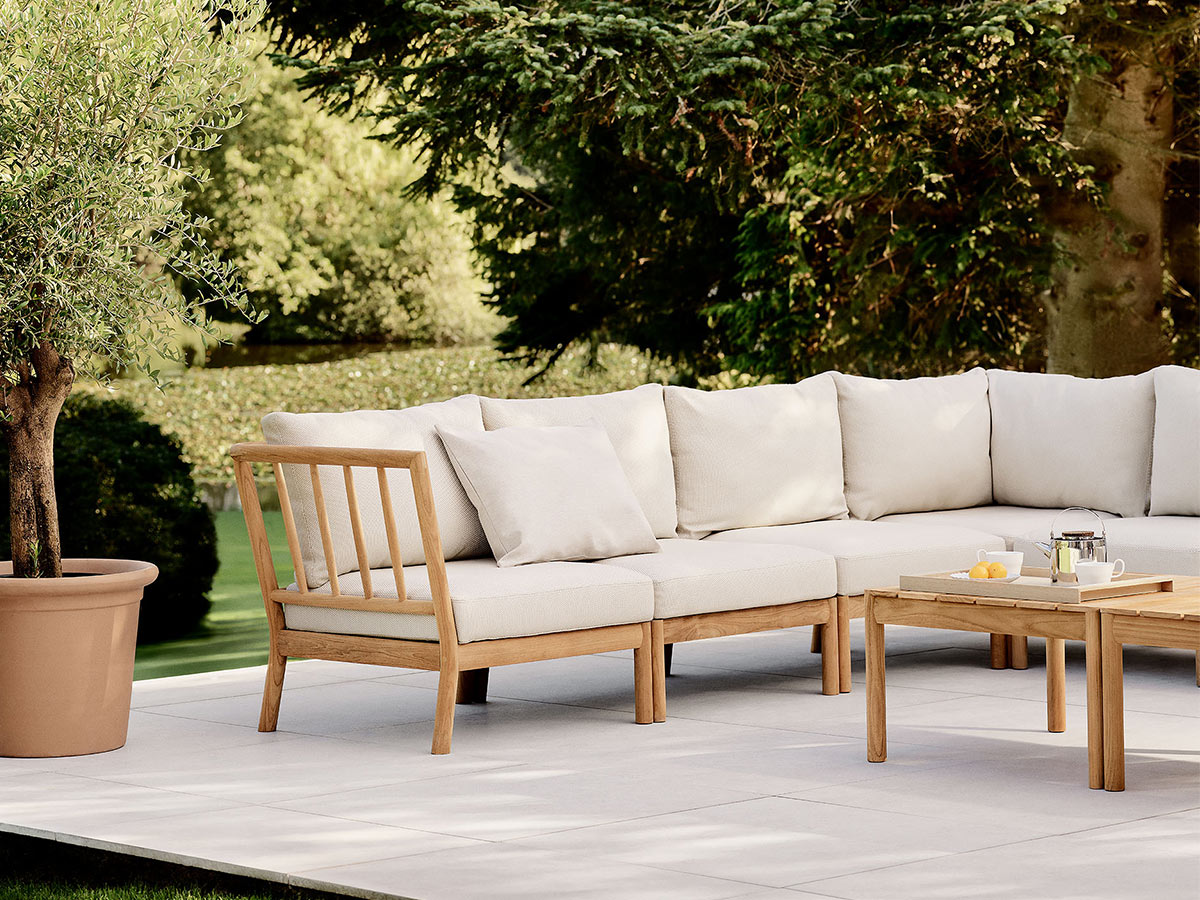 Fritz Hansen Tradition Outdoor Modular Sofa End Module