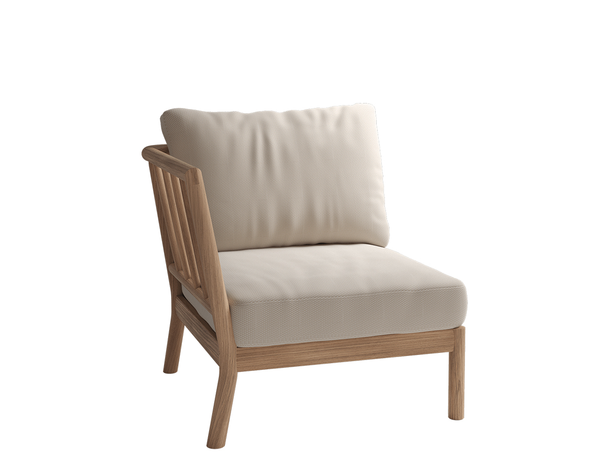 Fritz Hansen Tradition Outdoor Modular Sofa End Module