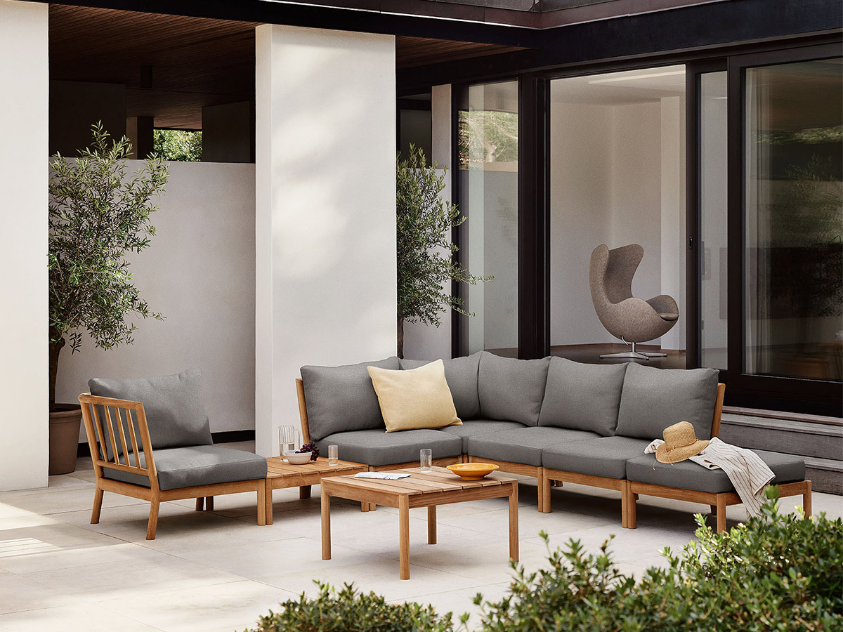 Fritz Hansen Tradition Outdoor Modular Sofa Spacer Module