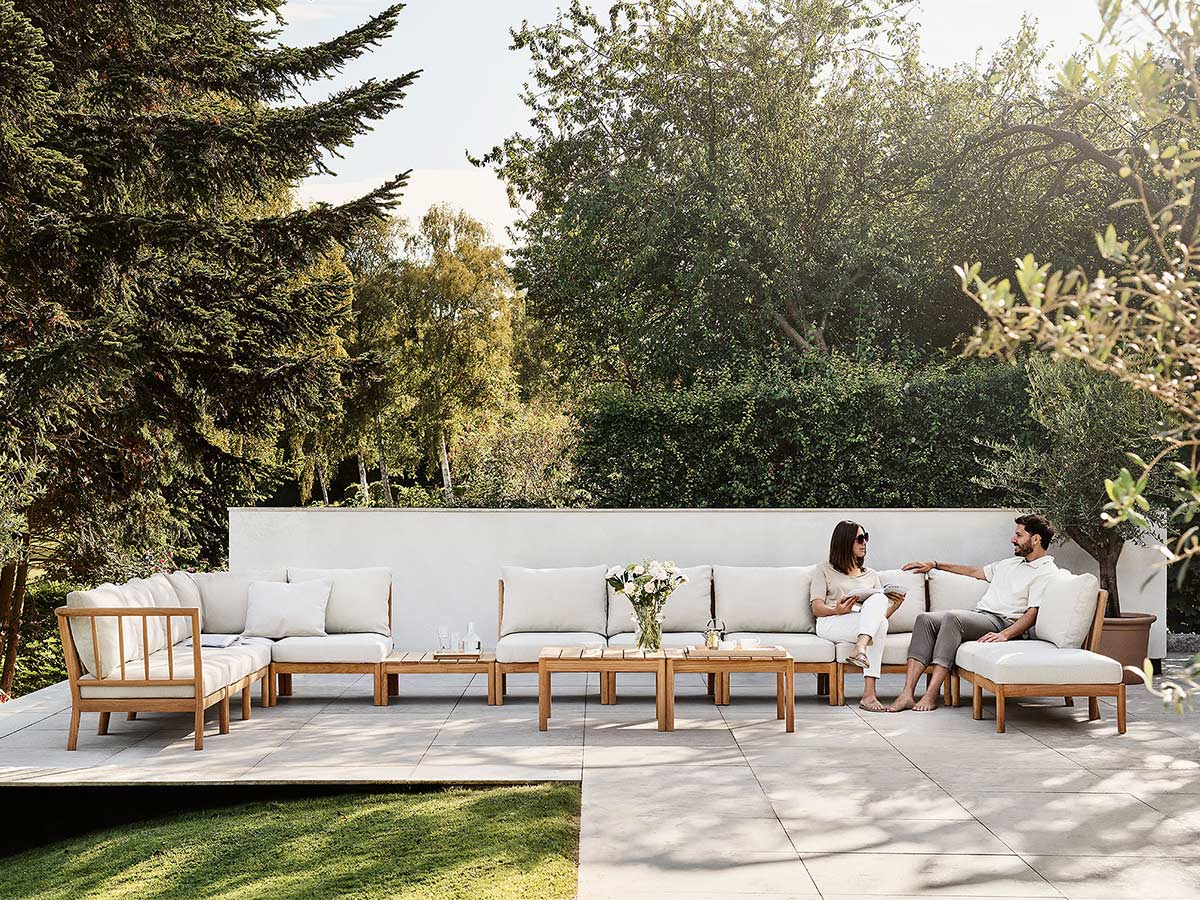 Fritz Hansen Tradition Outdoor Modular Sofa End Module