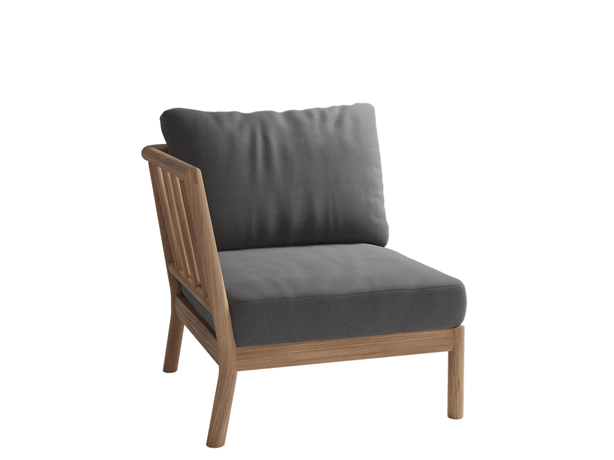 Fritz Hansen Tradition Outdoor Modular Sofa End Module