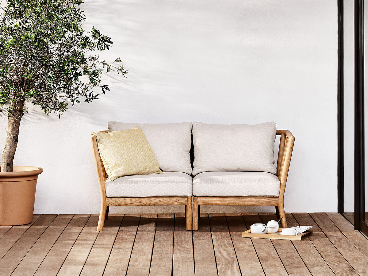 Fritz Hansen Tradition Outdoor Modular Sofa End Module