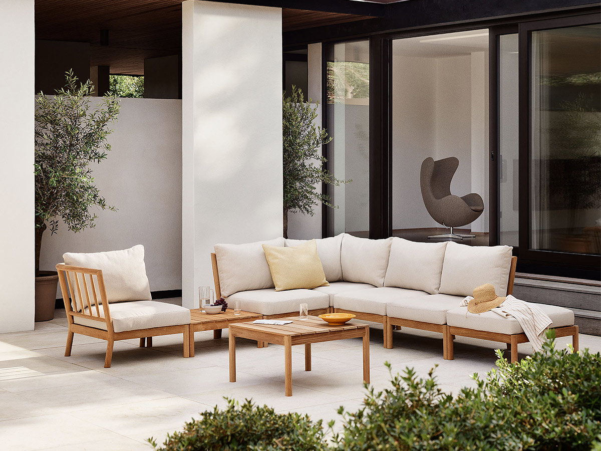 Fritz Hansen Tradition Outdoor Modular Sofa Spacer Module