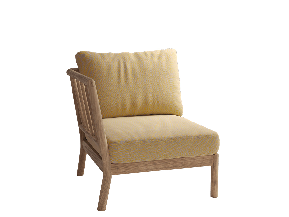 Fritz Hansen Tradition Outdoor Modular Sofa End Module