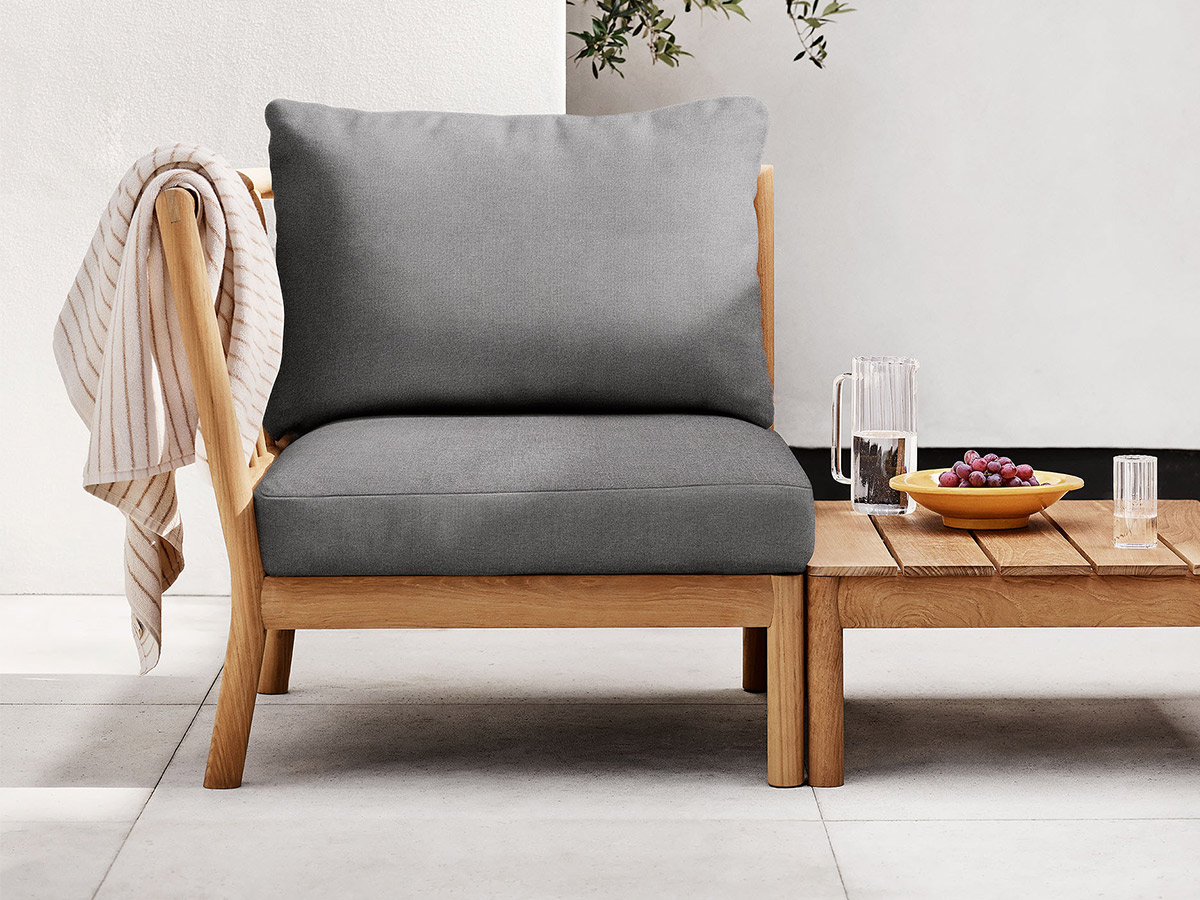 Fritz Hansen Tradition Outdoor Modular Sofa End Module